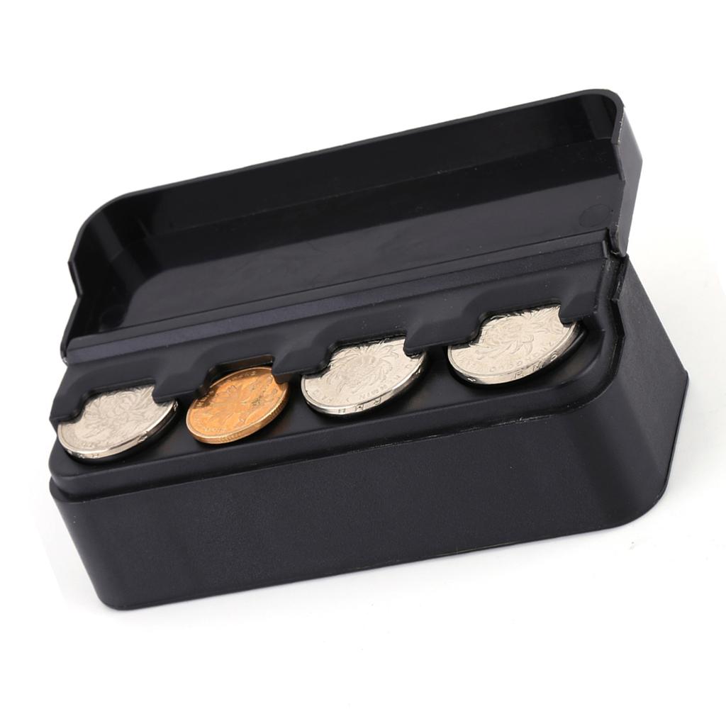 Auto Auto Tragbare Kunststoff Münze Halter Storage Box Fall Container Münzen Organizer Lagerung Tasche