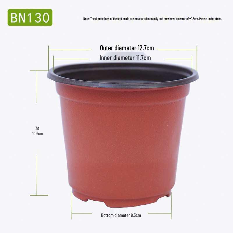 Large Disposable Seedling and Flower Pot, Double Color, Soft Plastic
