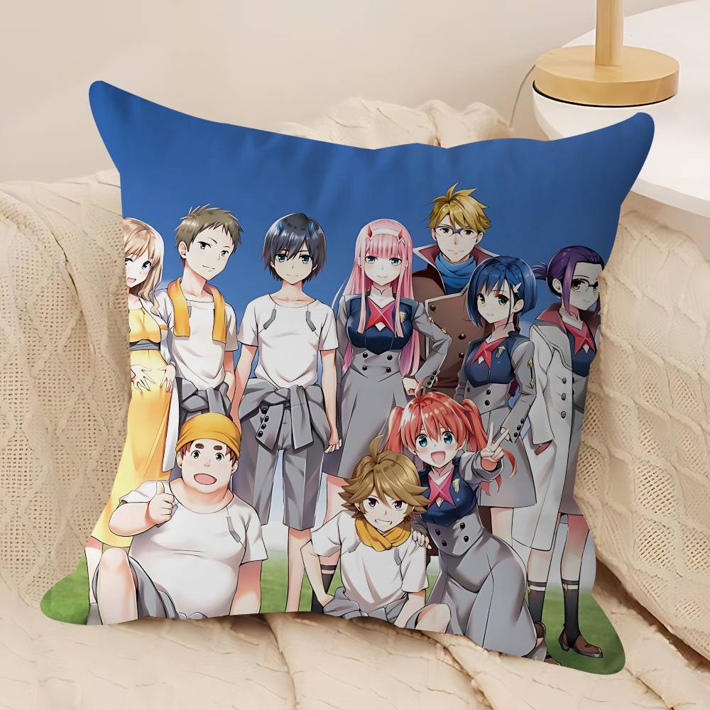 D-DARLING In The F-FRANXX Personalized Pillow Cover Kids Bedroom Wild Party Decor Pillowcase Kid Birthday Shower Gift