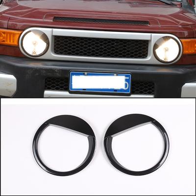 ABS Matt Black Car Front Headlight Lamp Decoration Cover Angry Birds Eye Mask Bezel Suitable for Toyota FJ Cruiser 2007-2021