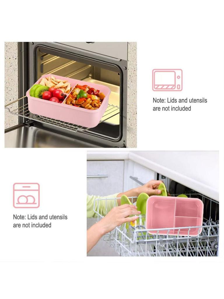 Populaire draagbare voedseldoos set met compartimenten, perfect voor studenten om maaltijden mee te nemen. Magnetronbestendig en houdt voedsel vers.