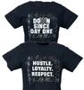 John Cena Down Since Day One Hustle Loyalty Respect Schwarzes T-Shirt