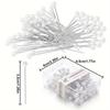 100pcs/box Round Pearl Head Needles 3cm White Dressmaking Pins Stitch DIY Straight Push Sewing Tools Household Positioning JXB