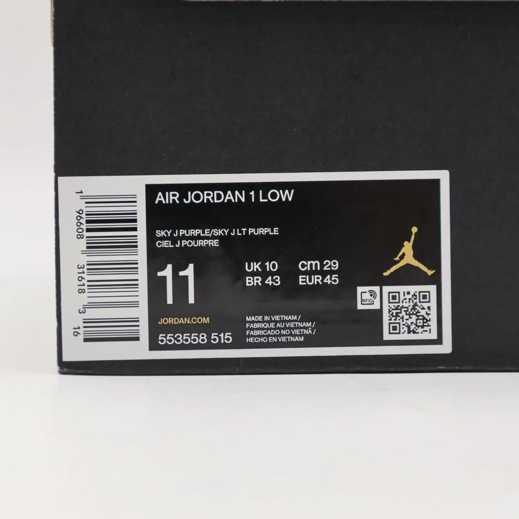 553558-515 Nike Air Jordan 1 Low Sky J Purple White Light Blueberry (Men's)