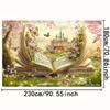 2D Fairy Tale Book Castle Backdrop Magic Forest Photography Background