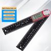 2-in-1 Digital Angle Ruler Inclinometer Protractor Goniometer 360° Plastic/Stainless Steel Gauge Angle finder Measurement Tool