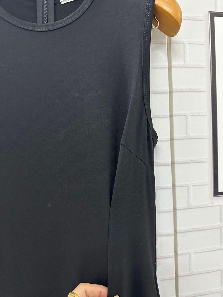 Elegant Sleeveless Waist-Cinching Black Maxi Dress for Women, Summer 2026 Style