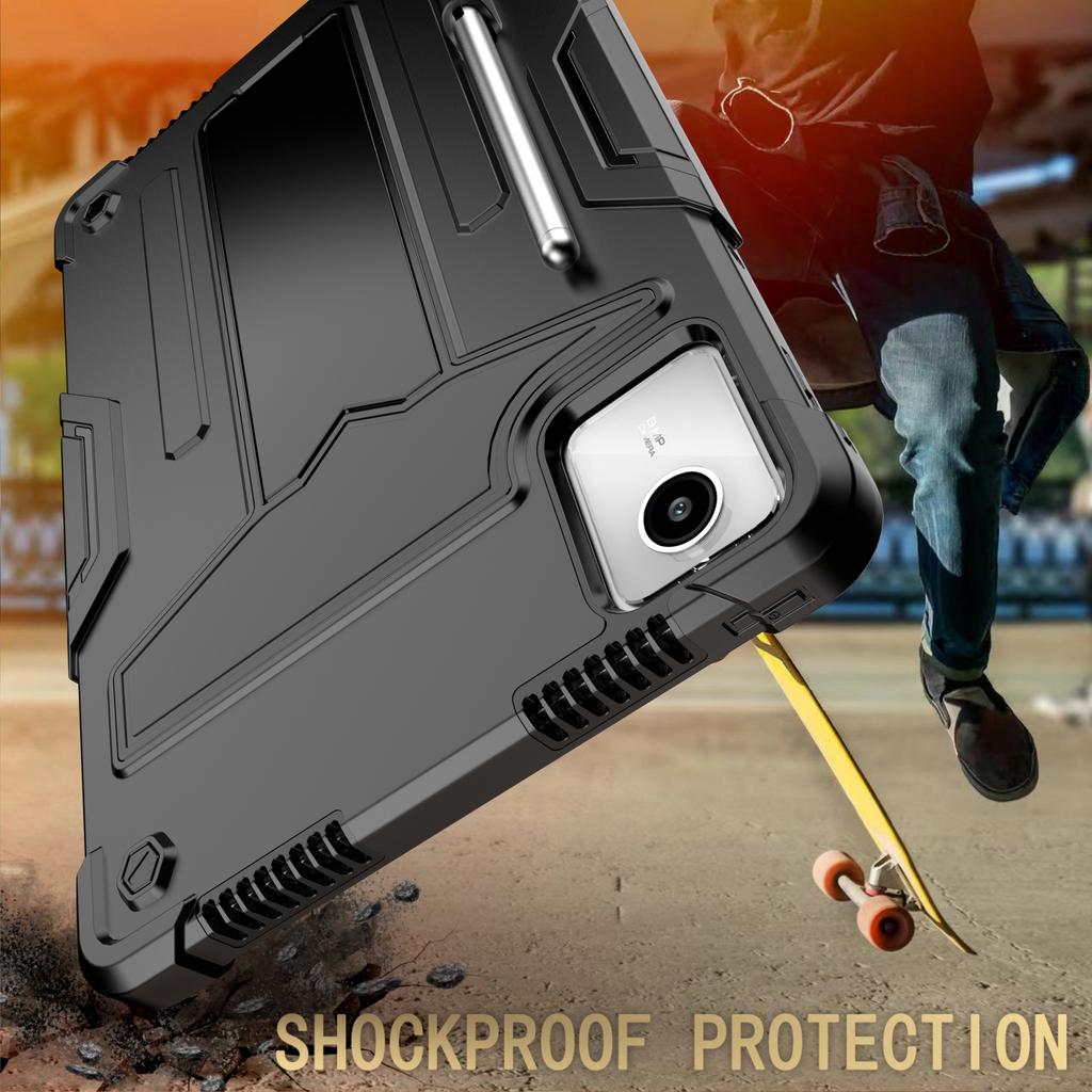 Para Lenovo Tab M11/Xiaoxin Pad 11 2024 Capa Capa Suporte em T PC+Silicone Capa para Tablet