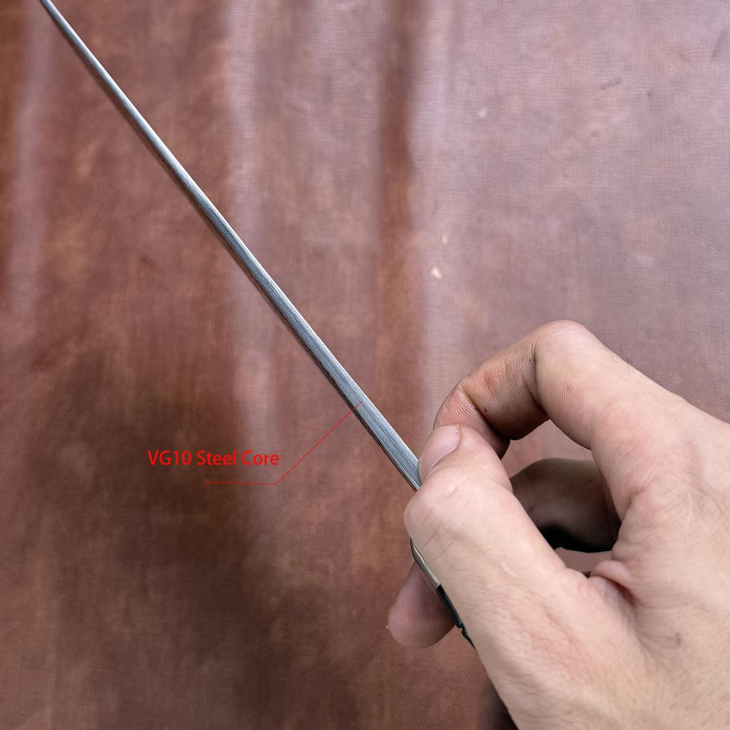 8 Inch Slicing Knife Handmade Forged Damascus Steel VG10 Blade Ebony Handle Chef Cutting Vegetables Cleaver Meat Kitchen Knives