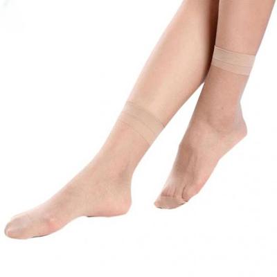 2PC Pairs Women's Casual Thin Socks Sexy Breathable Transparent Short Stockings