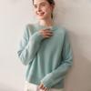 Women's Thickened Cashmere Loose Knit Sweater with Vertical Stripes and Hollow Round Neck - Autumn/Winter 2025 Collection
