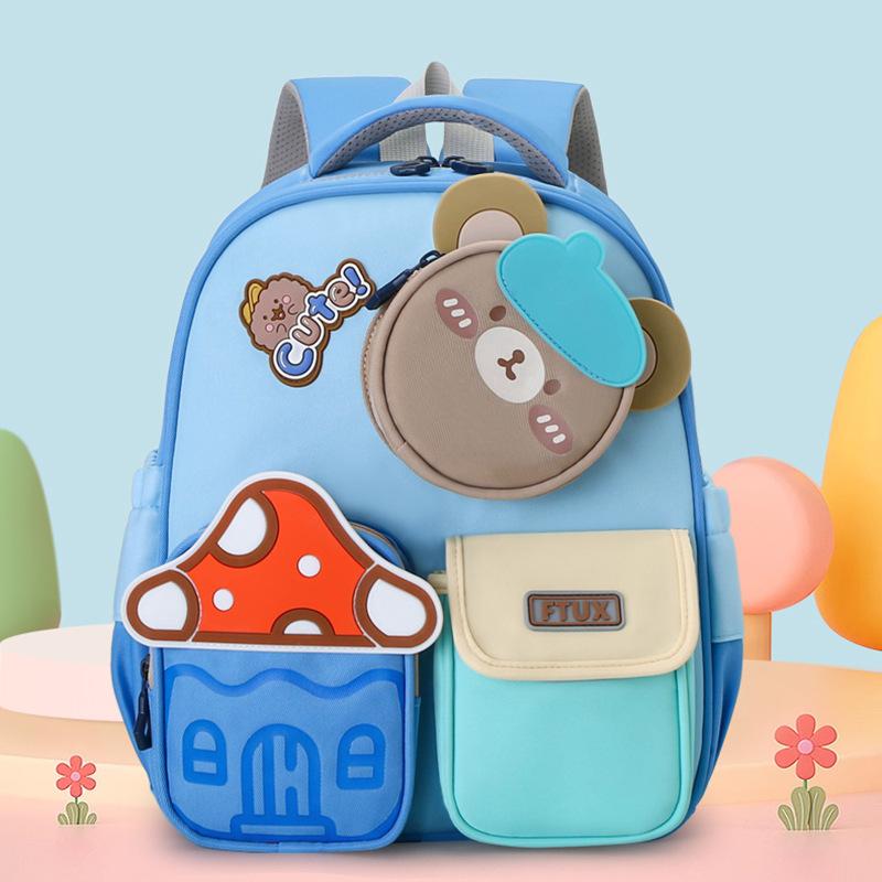 New Cartoon Kids' Backpack Designed for 3-6 Years Old Ergonomic Spine Protection Lightweight Bag Perfect for Kindergarten &Trips