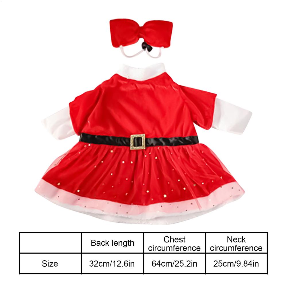 Christmas Geese Outfits Holiday Dress For Statue 23inch Christmas Geese Clothing With Bow For Outdoor Yard Garden Party Winter