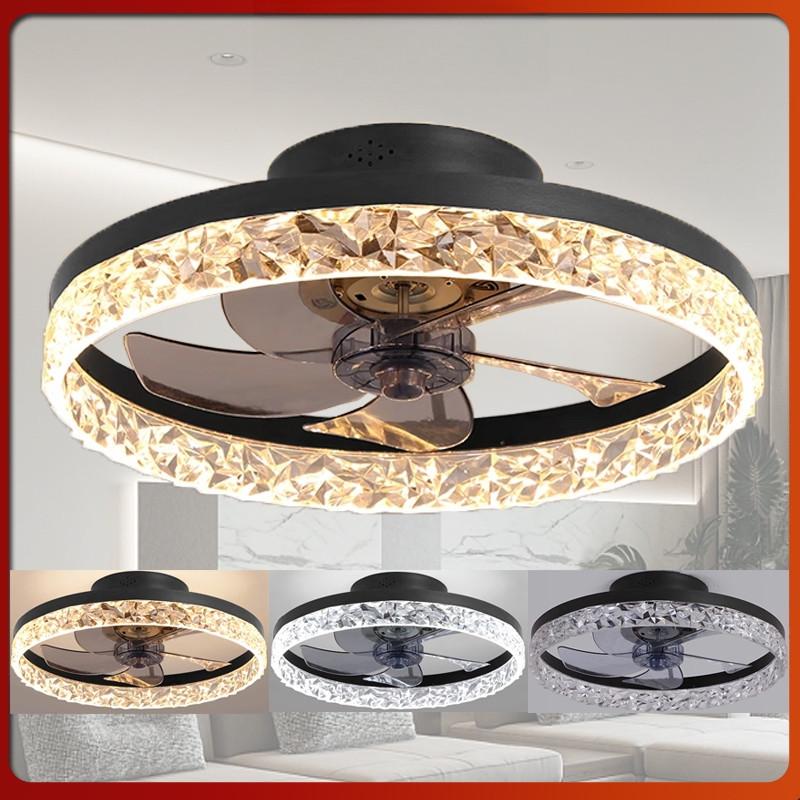 20 Inchs Living Room Luxury Style Ceiling Fan Adjustable Brightness LED Ceiling Fan Lamp DC Motor Ceiling Fan With Light