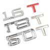 New Car 3D Metal 1.6T 1.8T 2.0T 2.8T Logo Sticker Emblem Badge Decals for Mazda KIA Renault TOYOTA BMW Ford Focus Car Styling