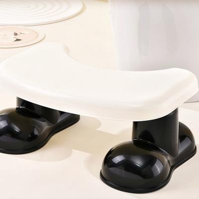 Comfortable Sturdy Toilet Stool Portable Ergonomic Anti-Slip Seat Stool Plastic Thicken Poop Stool Bathroom