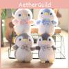 Penguin Plush Toy Keychain Backpack Charm Soft Rabbit Fur Stuffed Animal 14cm Gift For Kids