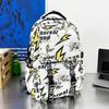 Schoolbag Japanese ins Street Lightning Personality Graffiti Backpack Trendy Cool Handsome Teen Boys Strong Durable Backpack
