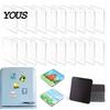 Magnetic Photo Frame Set 10/20/50Pcs DIY Fridge Magnet Kit, Clear Acrylic with Adhesive Backing, Custom Picture Making for Crafts Craft