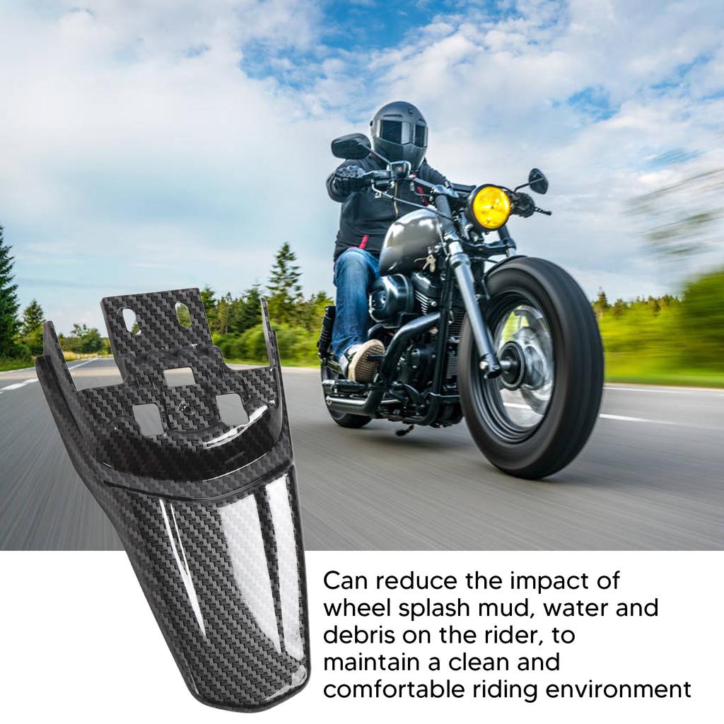 Motorcycle Rear Mudguard Protective Carbon Fiber Pattern Sturdy Rear Mudguard Protector Replacement for SurRon Light Bee X S