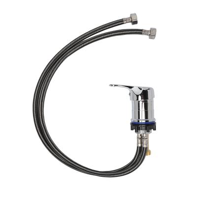 Salon Shampoo Faucet Zinc Alloy Replacement Hot Cold Mixer Faucet with 70cm Tube for Hair Wash