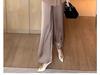 2025 Summer Women's Chic Two-Piece: Frog Button Shirt & Wide-Leg Pants
