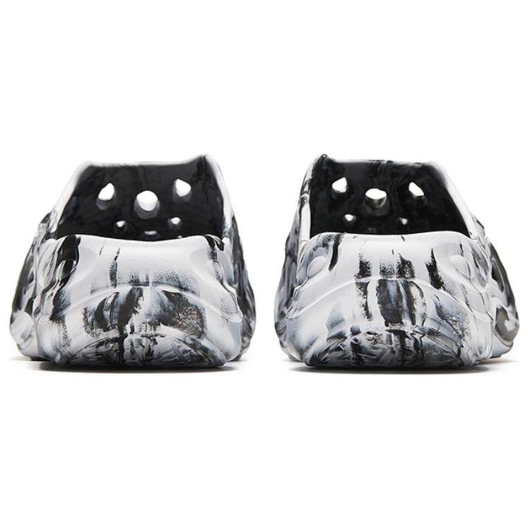 Anta Chao Bai, Comfortable Closed Toe Slippers Men's White Black 112438520-1