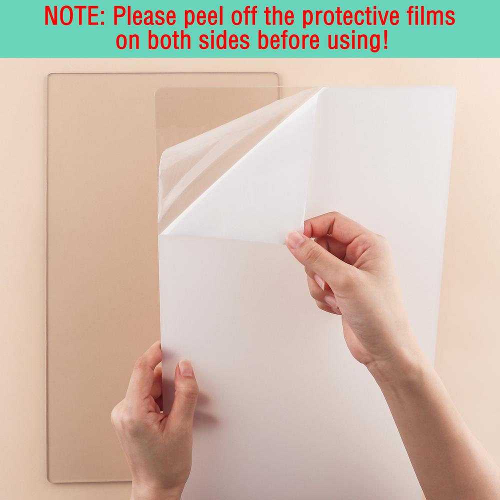2Pcs/Pair Cutting Pads Compatible with BSP&BS Switch Plus For Cutting Machine Plastic Replacement Cutting Plate 38.1/32.3*22.4cm
