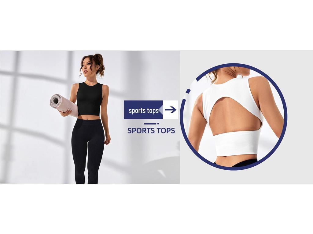 Damen Schnelltrocknendes Nahtloses Yoga-Top - Ärmellos, Sexy Sportweste