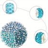 10/30/60pcs resin material blue series large hole beads random color decorative beads DIY bracelet necklace earrings keychain jewelry accessories