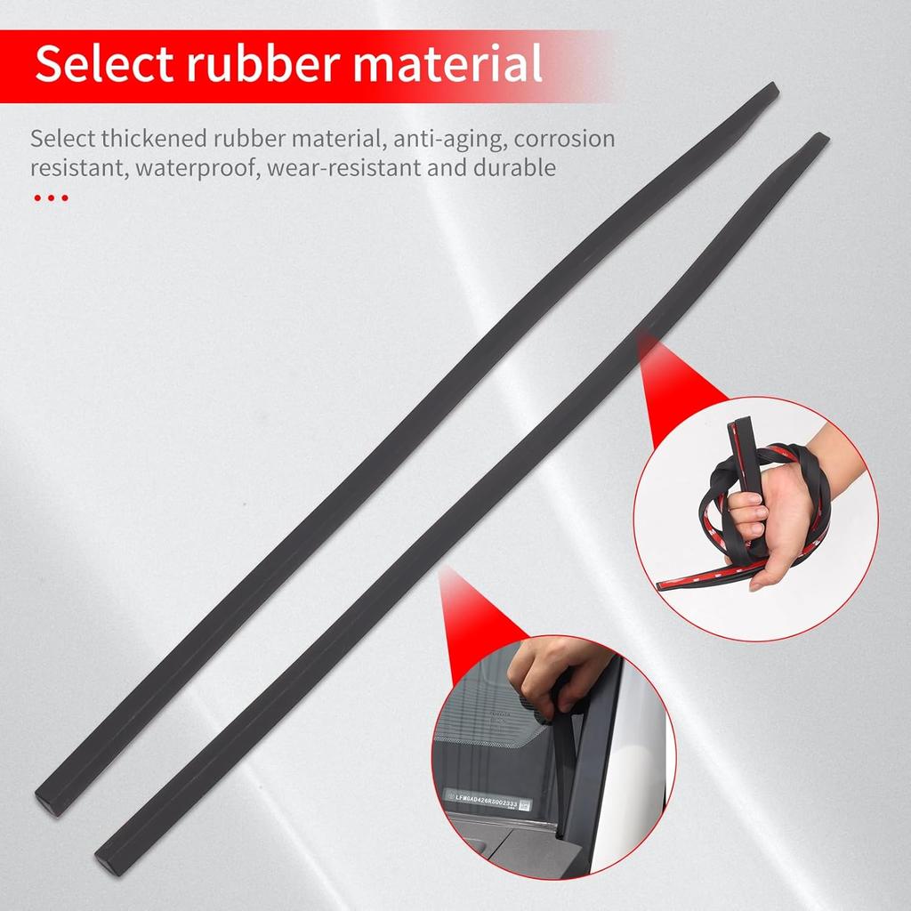 Front Windshield Silicone Strip Suitable For 2024 2025 Toyota Land Cruiser 250 1958 Prado LC250 Waterproof Window Sealing Strip External Refit