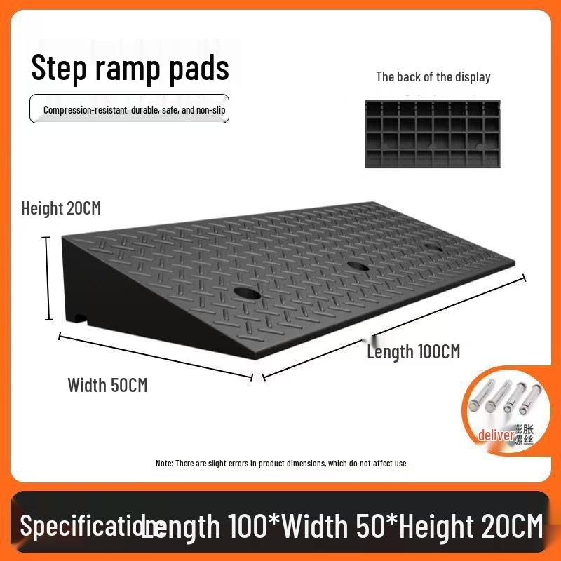 Heavy-Duty Electric Vehicle Curb Ramp Mat