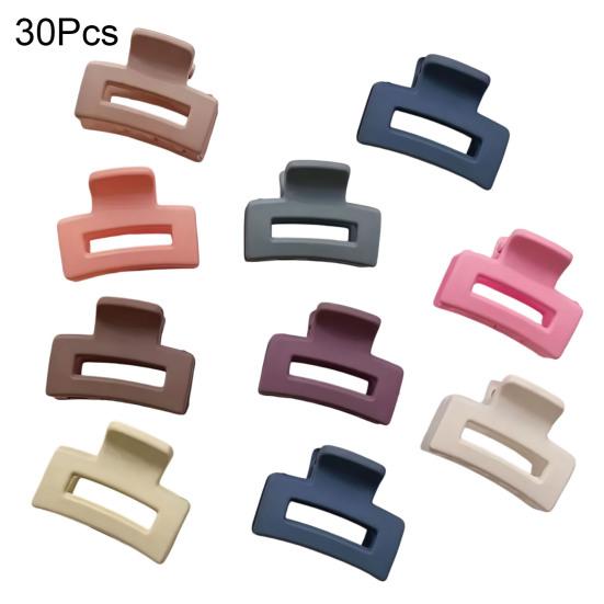 30/50Pcs Girl Hair Claw Pure Color Anti-slip Teeth Small Gripper Portable Lightweight Back Head Hair Clip Hair Accessories