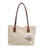 Korean Casual Large Capacity Women's Tote Bag - 2024 Trendy Simple Handbag for Versatile Commutes