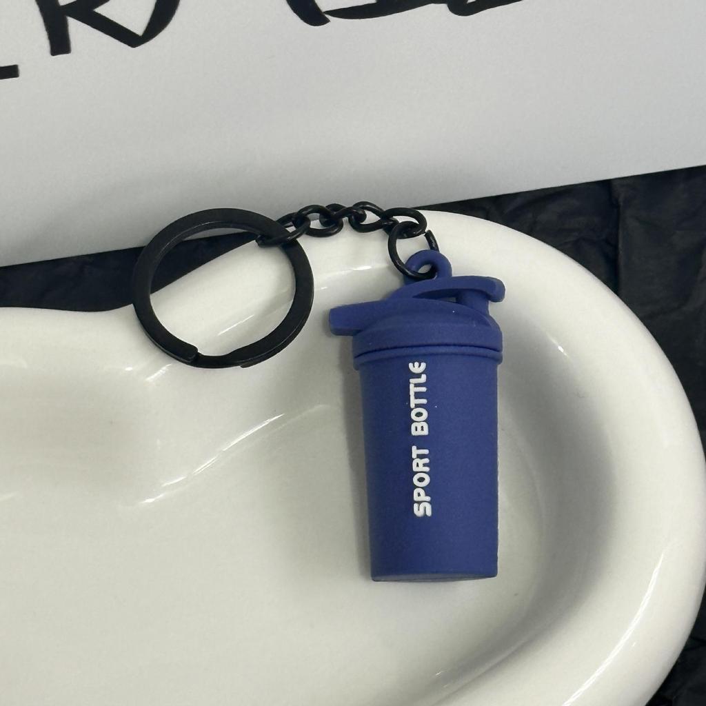 Miu Series Dumbbell Plate Keychain: Trendy Fitness Accessory & Sports Jewelry Gift