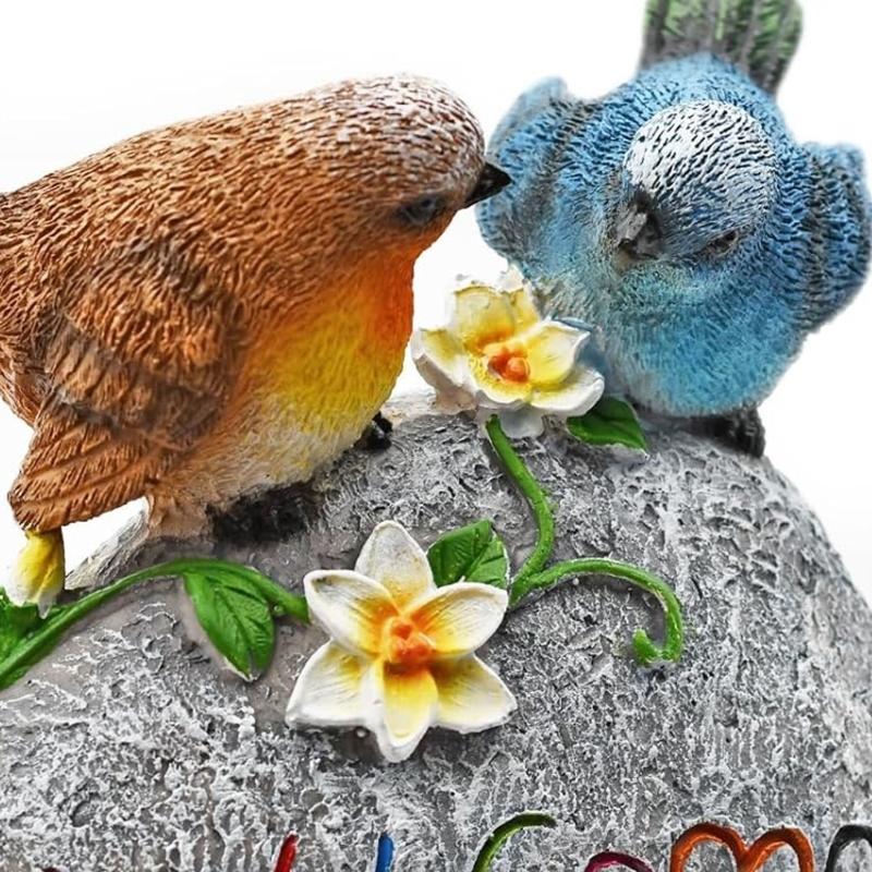 Realistic Bird Statue Resin Outdoor Garden Decoration Welcome Sign Sculpture For Garden Yard Lawn Decoration Gift