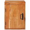 Nightstand Brown 35 X 33 X 48 Cm Solid Acacia Wood