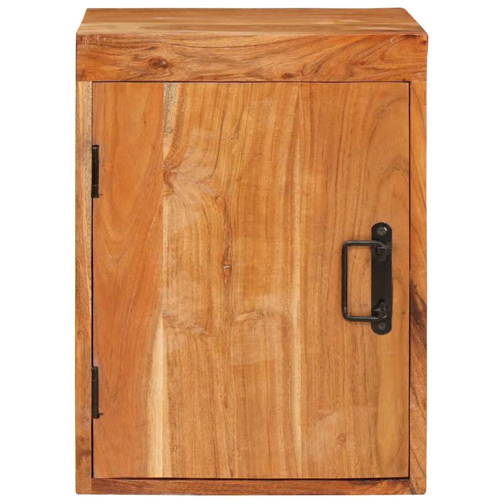 Nightstand Brown 35 X 33 X 48 Cm Solid Acacia Wood