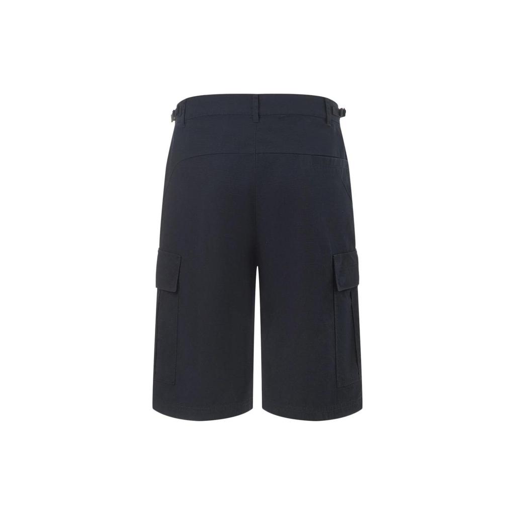 Li Ning Golden Era Solid Color Casual Shorts Men Shorts Black AKST043-1