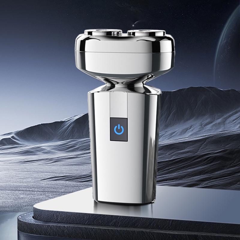 Portable Dual Head Alloy Electric Shaver for Men, Smart & Silent, Fully Washable