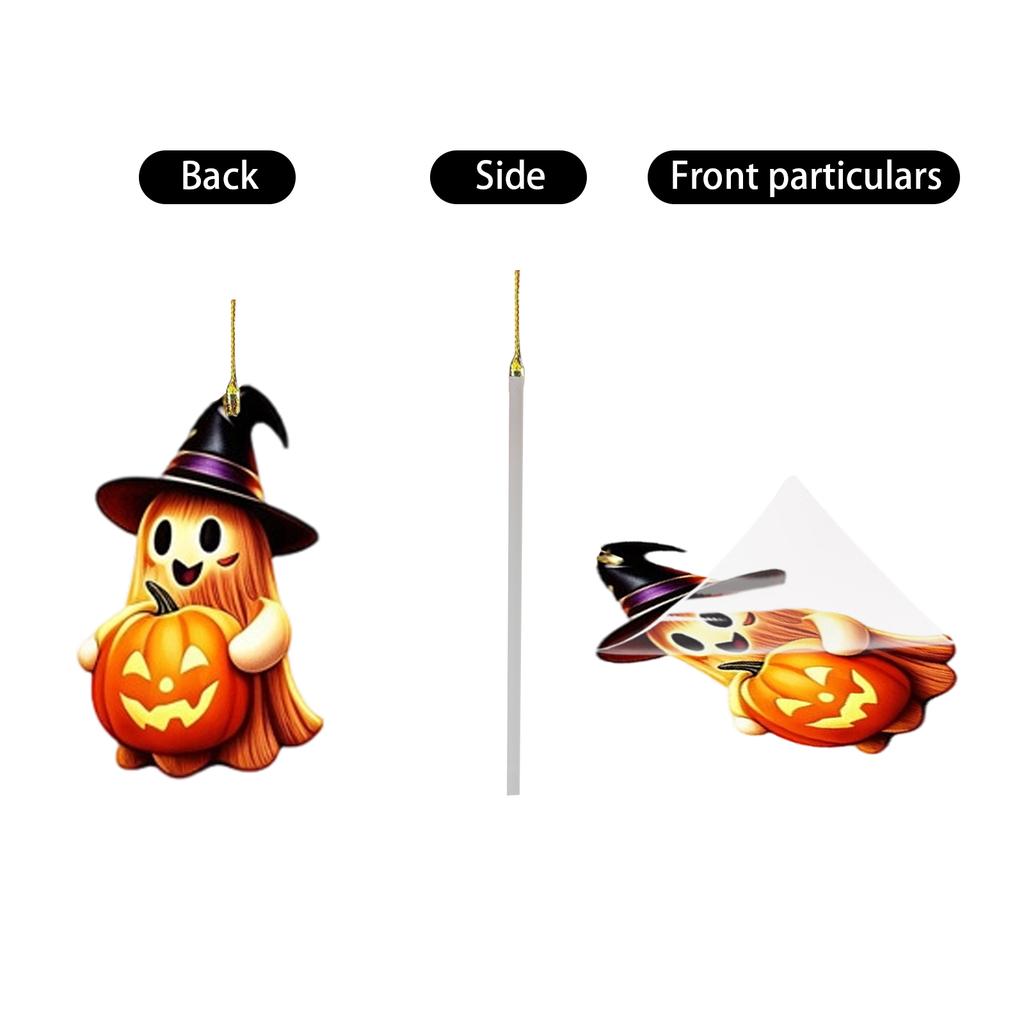 2D Acrylic Pendant Halloween Advent Calendar Day Gift Box for Kids and Adults