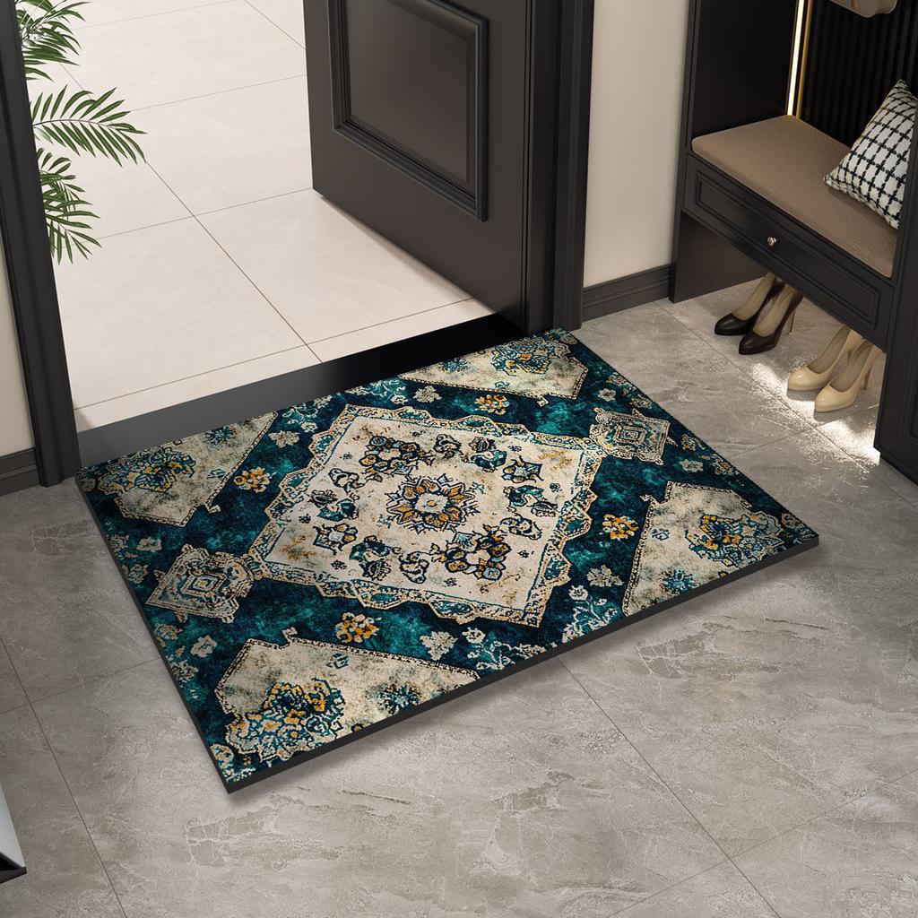 Luxury Vintage Doormat Entrance Door Mat Outdoor Welcome Front Room Rugs Foot Mat Hallway Carpet Floor Bath Mats Washable