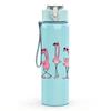 1PC Ballerina Ballet Shoes Silhouette Print 750ml Color Plastic Sports Water Bottle Leakproof Flip Straw Lid Suitable for Sports Office Home Use