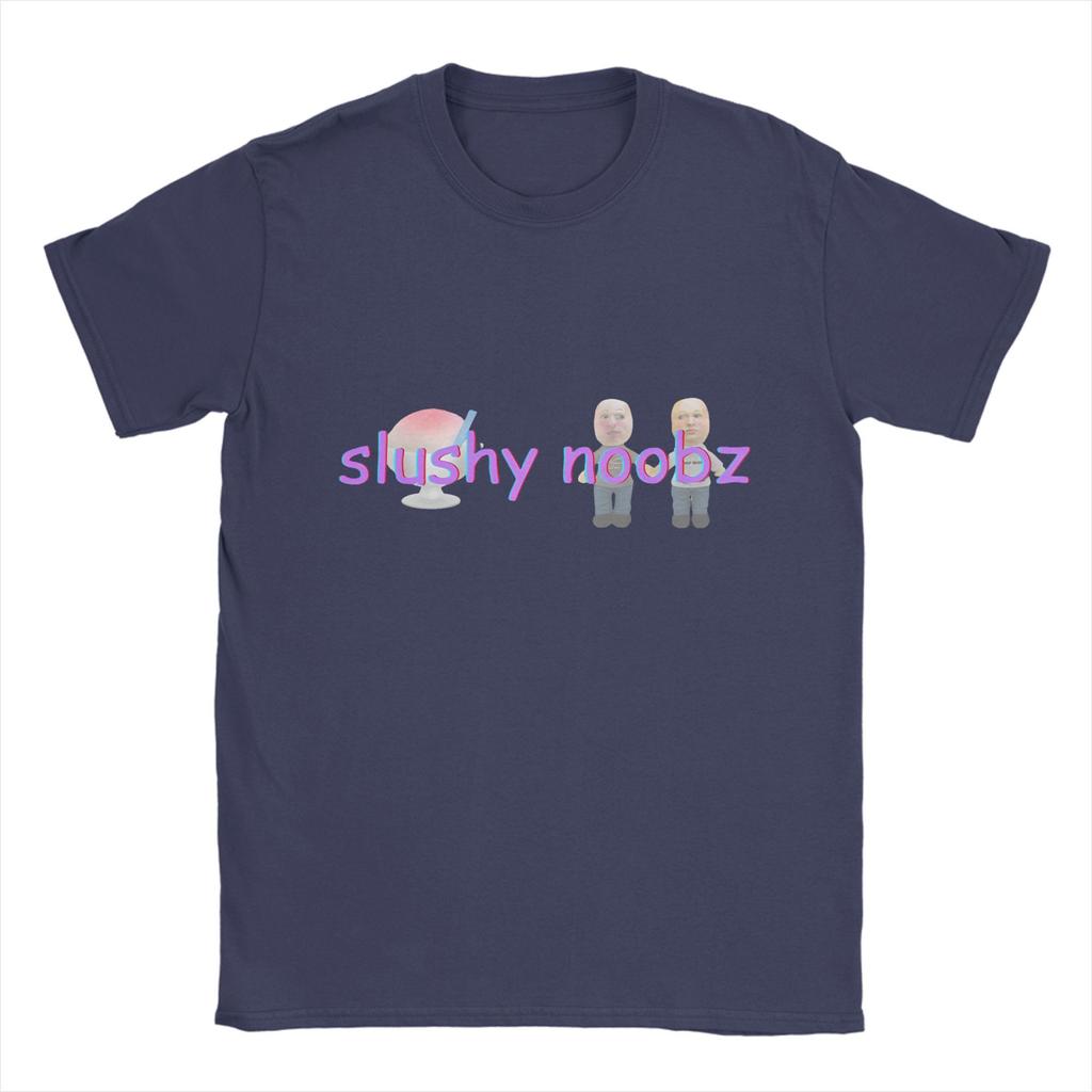 Slushy Noobz Merch Men's T Shirts Funny Funny Tees Short Sleeve O Neck T-Shirts 100% Cotton Printing Clothing