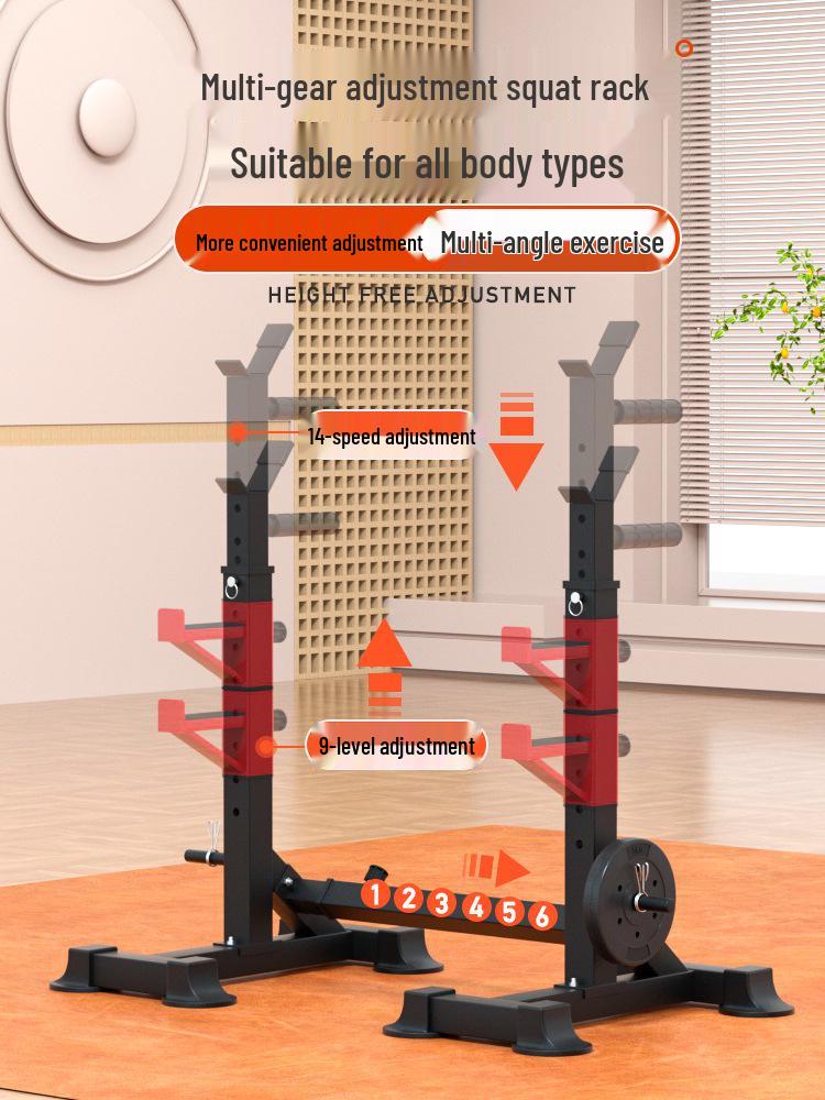 Ev ve Ticari Kullanım için Ayarlanabilir Çok Fonksiyonlu Squat ve Bench Press Sehpası
