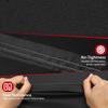 [Tc-420D Red Line Bbq Cover] Topcrown Outdoor Barbecue Grill Cover, Uv-Resistant 420D Oxford Cloth Material, Windproof Design with Adjustable Straps