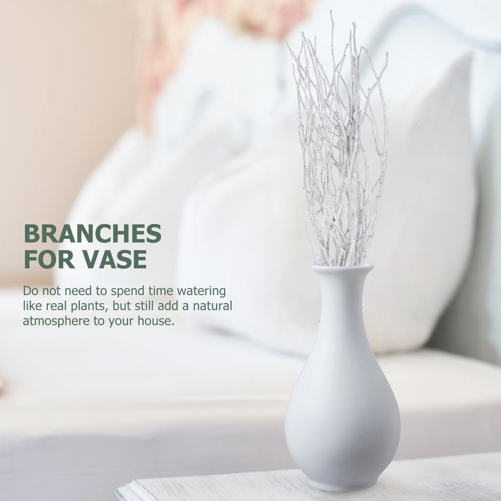 10 Pcs 50 Cm Dried Twigs Decorative Lights Branches Crafts Planta White Vases for Flowers Artificial Plants Indoor Tree