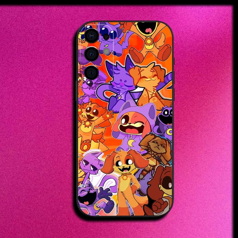 C-Catnap and D-Dogday Cute Phone Case For Samsung S25,S24,S21,S22,S23,S30,Ultra,S20,Plus,Fe,Lite,Note,10,9,5G Black Cover