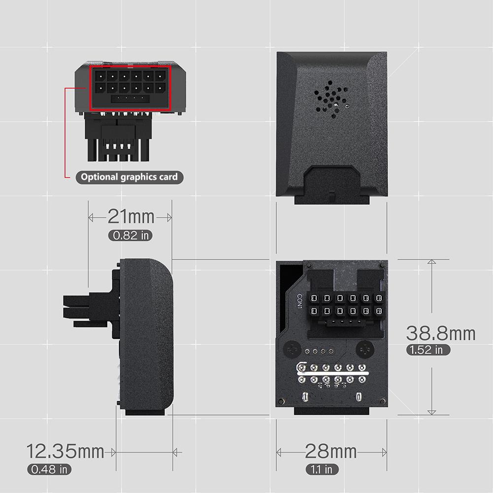 ATX3.0 Power Supply Adapter 450W PCI-E 5.0 Male To Female Connector 16Pin(12+4PIN) for RTX 4090 4080 4070 Ti 3090 Graphics Card