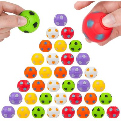 10/30 ks Mini Fidget Spinner Fotbalový míč pro děti, Fotbalový večírek Favors Goodie Bag Stuffffer, otočný fotbalový míček proti stresu